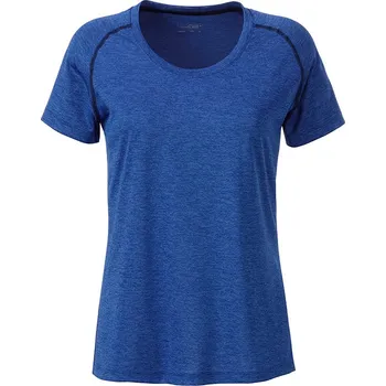 Daiber Dámské sportovní tričko Sport JN495 Barva: Modrý melír - Modrá námořní, Velikost: XS