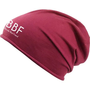 Čepice TUKAN AGENCY Čepice Bio Cotton BBF Blonde Best Friend Barva: Vínová