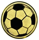 Poháry.com Emblém fotbal míč zlato 50 mm