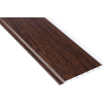 Obklad Plastová palubka Profi fólie tmavý dub, délka 6mb fasádní palubka UV odolná