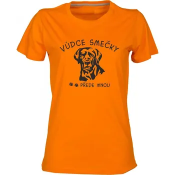 TUKAN AGENCY Dámské tričko Vůdce smečky Labrador Barva: Oranžová, Velikost: XL