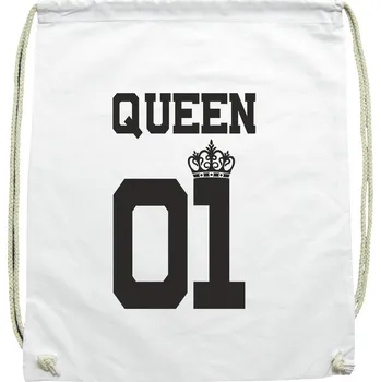 Městský batoh TUKAN AGENCY Batoh - gymsack Queen 01 Barva: Bílá