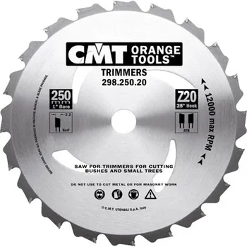 Pilový kotouč CMT D250x2,2 d25,4 Z20 HM kotouč pro křovinořezy