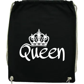 Městský batoh TUKAN AGENCY Batoh - gymsack Queen Barva: Černá