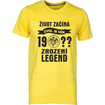 TUKAN AGENCY Pánské tričko Zrození Legend 19?? drak Barva: Žlutá, Velikost: S