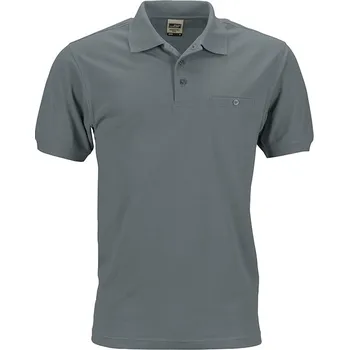 Pánské tričko Daiber Pánská polokošile Workwear Polo Pocket JN846 Barva: Šedá tmavá, Velikost: M