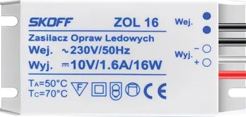 Napájecí zdroj pro osvětlení Skoff Zol 16 10V DC 16W