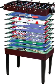 Herní stolek Tuin Multifunkční herní stůl 15 v 1 tmavě hnědý