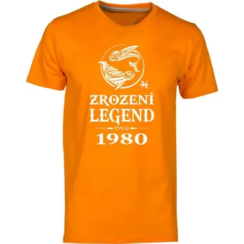 Pánská móda TUKAN AGENCY Pánské tričko Zrození Legend znamení Ryby Barva: Oranžová, Velikost: L
