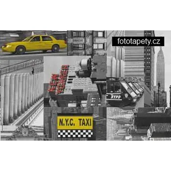 Tapeta Gekkofix Samolepící fólie imitace Decor, City taxi Varianta: šíře 67,5cm, balení 15m