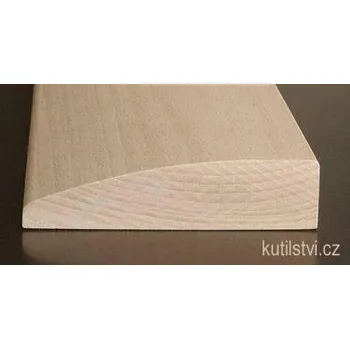 Zárubeň Dřevěný dveřní práh, zaoblený, buk Varianta: Dřevěný dveřní práh, zaoblený, buk, 60X10 cm