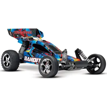 RC model auta Recenze Traxxas Bandit Rock n' Roll TQ RTR bez aku 1:10 modrá