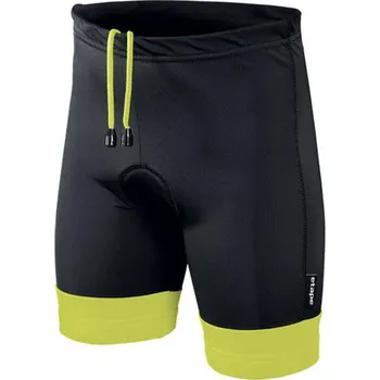 Etape Junior dětské kalhoty  s vložkou černé/žluté fluo, 128-134