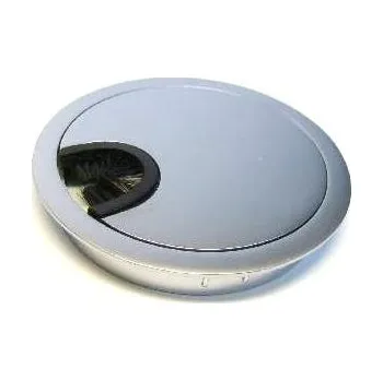 Nábytkové kování Průchodka kabelová, průměr 80 mm Varianta: Průchodka kabelová, průměr 80 mm, chrom matný