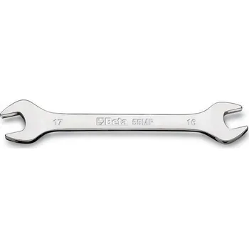 Ruční nářadí PLOCHÝ KLÍČ OBOUSTRANNÝ-MODEL 55MP 24X26MM UNI-ISO 10102 DIN 3110 (Oboustranné otevřené klíče, leskle chromované)