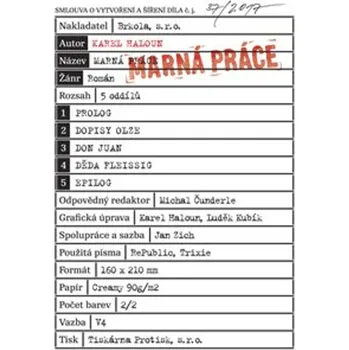 Marná práce - Karel Haloun