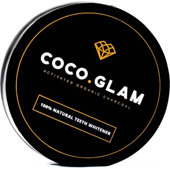 Přípravek na bělení zubů Coco Glam Přírodní prášek pro bělení zubů s aktivním uhlím Bio 30 g