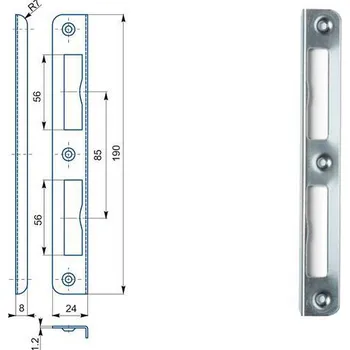 Zapadací plech úhlový Hobes K 192 A - univerzální protiplech Varianta: Zapadací plech úhlový Hobes K 192 A, zinek žlutý