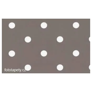 Tapeta Gekkofix Samolepící fólie imitace Decor, Šedohnědé puntíky Varianta: šíře 45cm, cena za 1m