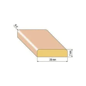 LED lišta Dřevěná krycí lišta, 29x7 mm Varianta: borovice 2 metry
