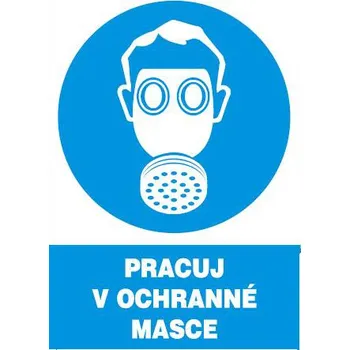 Značení Pracuj v ochranné masce