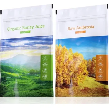 Přírodní produkt Energy Organic Barley Juice powder 100 g + Raw Ambrosia pieces 100 g