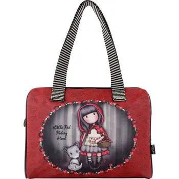 Peněženka Kabelka do ruky - "Little Red Riding Hood" - od firmy SANTORO Gorjuss (Gorjuss Coated Barrel Bag -Coated Barrel Bag - "Little Red Riding Hood")