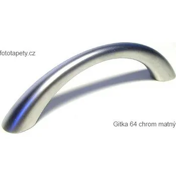 Nábytkové kování kovová úchytka GITKA 64 Varianta: chrom matný