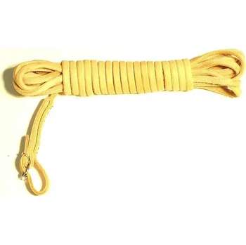 Vodítko pro psa Barvářská šňůra kulatá/ovál 6 mm přírodní, 8 m, př