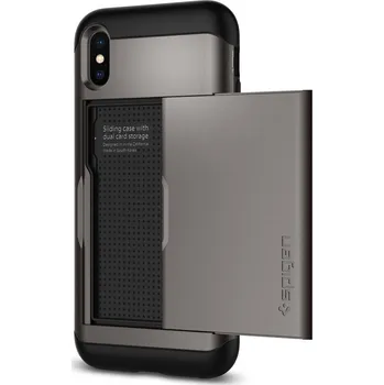 Recenze Spigen Case Slim Armor CS pro iPhone X GunMetal Pouzdro na mobilní telefon Recenze Spigen Case Slim Armor CS pro iPhone X GunMetal