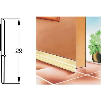 Stavební výplň Samolepící plastové těsnění dveří vhodné do sanitárních prostor Varianta: hnědé