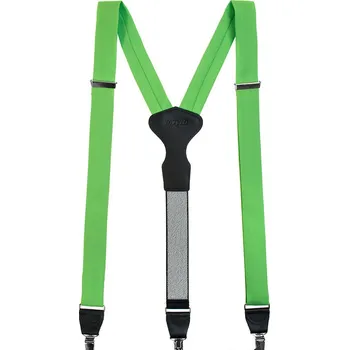 Kšandy Pánské šle Avantgard - zelené, černá kůže