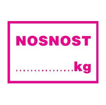Značení Nosnost... kg