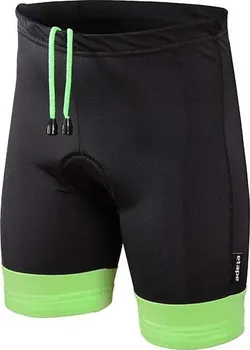 cyklistické kraťasy Etape Junior dětské kalhoty  s vložkou černé/zelené
