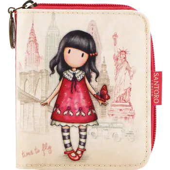 Peněženka Peněženka na karty a drobné "Time To Fly" od firmy SANTORO Gorjuss (Gorjuss Cityscape - Folding Wallet - "Time To Fly")