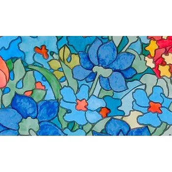 Tapeta Gekkofix Barevná transparentní samolepící folie, Tulips Varianta: šíře 67,5 cm,cena za 1m