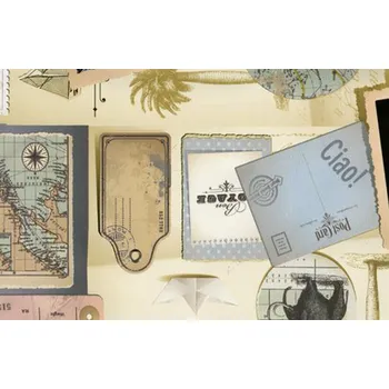 Tapeta Gekkofix Samolepící fólie imitace Decor, Album s výstřižkami Varianta: Album s výstřižkami, šíře 45cm, cena za 15m