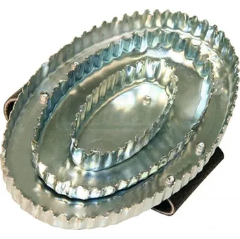 Hřbílko ADLUS oválné, reformní, s koženým páskem, zinkované