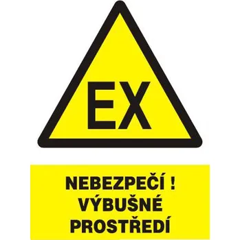 Značení Nebezpečí! Výbušné prostředí