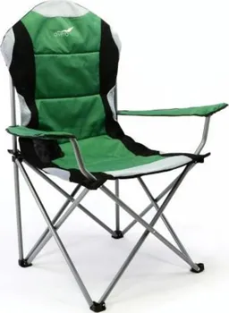 rybářské křeslo Divero Deluxe kempingová rybářská židle zeleno / černá
