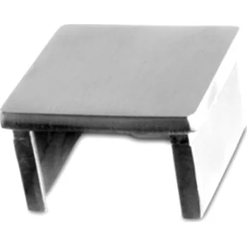 Zábradlí Koncovka plochá 40x40 pro madla s drážkou