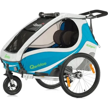 vozík za kolo Qeridoo Kidgoo 2, modrý