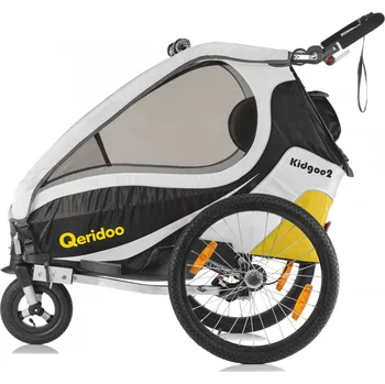 vozík za kolo Qeridoo Kidgoo 2, žlutý