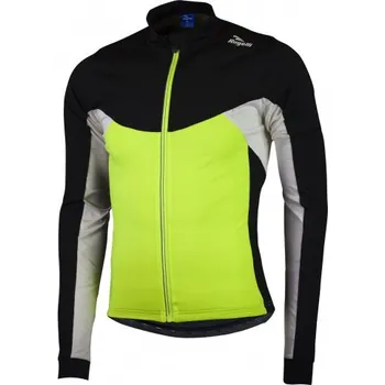 cyklistický dres Hřejivý dětský cyklistický dres Rogelli RECCO 2.0 s dlouhým rukávem, reflexní žlutý dětské velikosti: 128