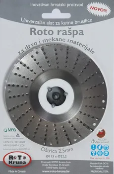 Brusný kotouč Roto Kruna rotační rašple 115 mm