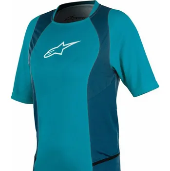 cyklistický dres Dámský dres - ALPINESTARS Stella Drop 2 SS 2018 - modrá XL