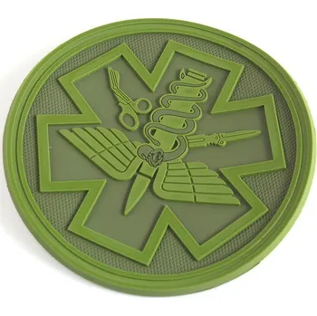 Nášivka EmersonGear PVC 3D nášivka "Paramedic" - zelená (OD)