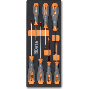 Šroubovák SADA ŠROUBOVÁKŮ-MODEL 2450/M180 7KS V PODESTĚ Z MĚKKÉ PĚNY (Měkká přihrádka tvarovaná za tepla, se sadou nástrojů)