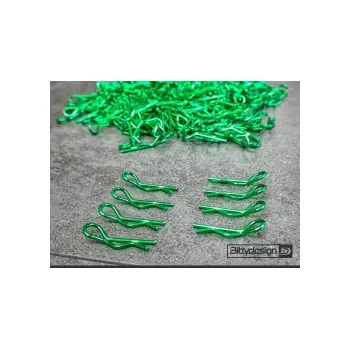 RC vybavení 1:10 Touring Car sponky zelené (8 ks)