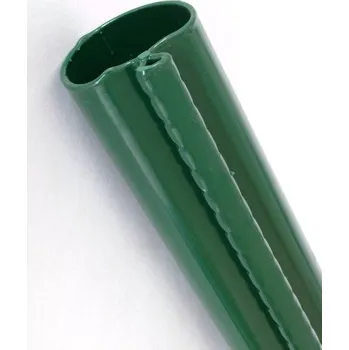 Plotový sloupek Sloupek BEKACLIP, 270 cm, 48 mm, pozinkovaný + PVC zelený